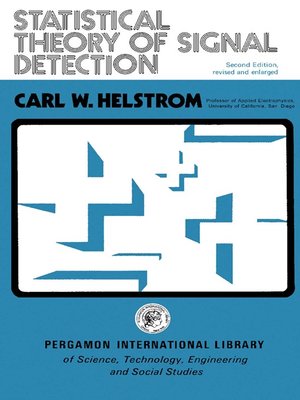 cover image of Statistical Theory of Signal Detection